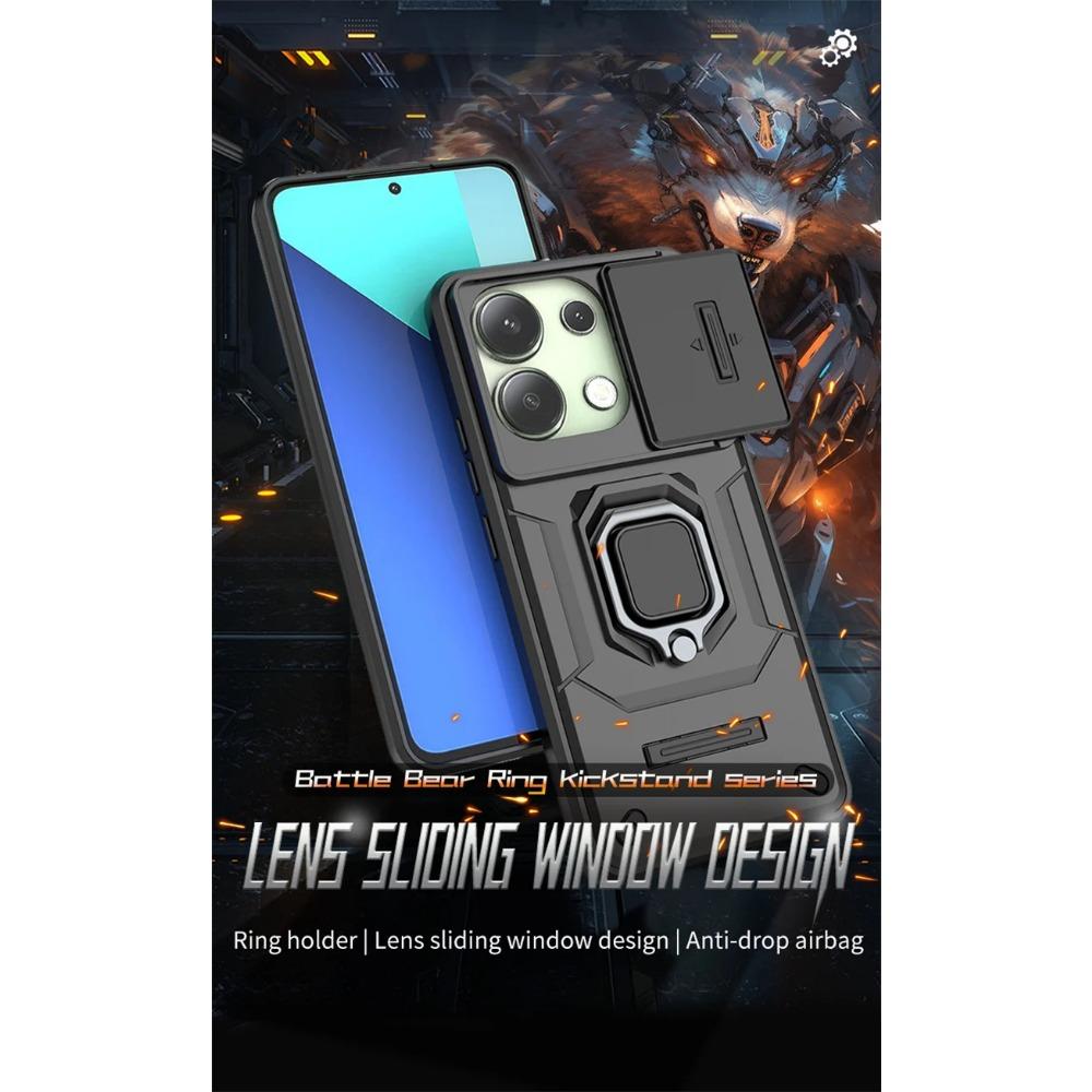 Чехол Armor для Xiaomi Poco X6 Pro 5G F6 F5 M6 Pro C65 защитный чехол кольцо магнитный держатель бизнес полная защита чехол