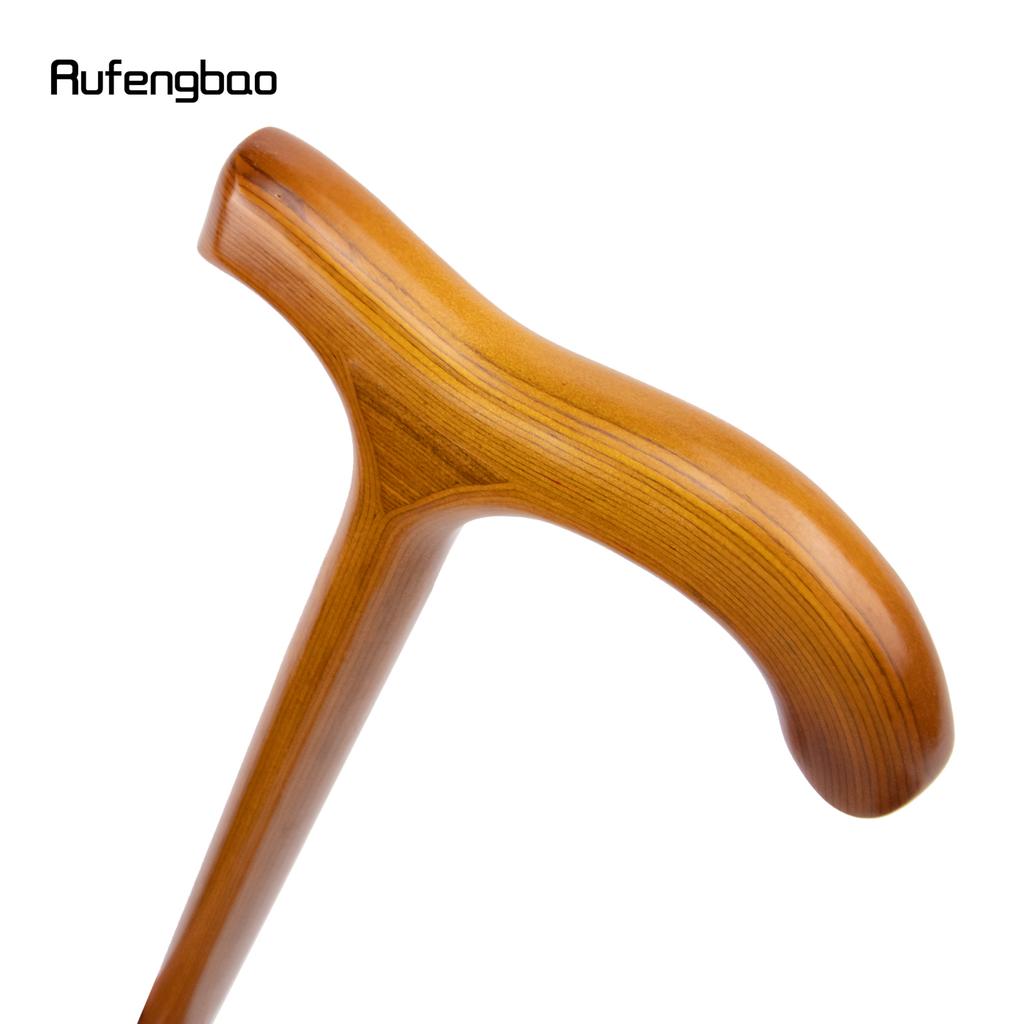 Оранжевая деревянная модная трость с одним шарниром, декоративная трость для косплея, булава на Хэллоуин, костыль, жезл, посох, 92 см