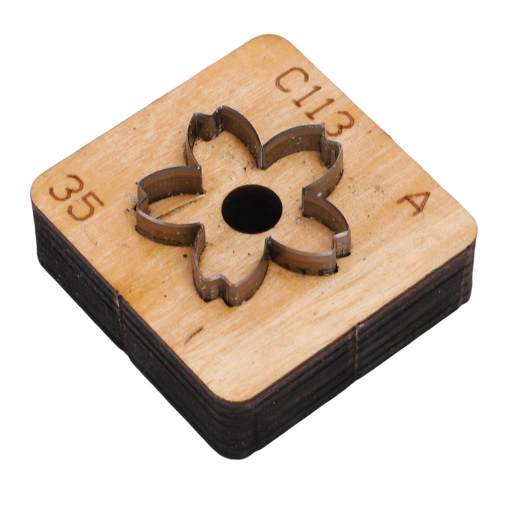 Flower Leather Cutting Die   Wood Carbon Steel Flower Shape Leather Cut Mold for Craft