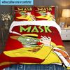 The Masked Green Man 3PCS Bedding set,Ideal for 1pc Duvet Cover And 2pcs Pillowcases Perfect for Fan gift,Ideal for Bedroom, Dormitory