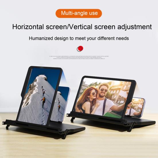 12-дюймовый увеличитель экрана телефона 3D увеличительный проектор увеличитель экрана экспандер фильмы видео просмотр