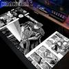 Black White Anime Mouse Pad Guts sword in Berserk Gamer Big Mouse Mat Computer Gaming Accessories Keyboard Laptop Mousepad