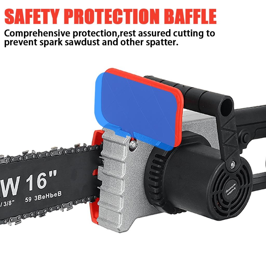 16 дюймов Электрическая бензопила Аккумуляторная 2 аккумулятора Высокомощный двигатель Садовый деревообрабатывающий режущий инструмент Для аккумулятора 588VF 3000 Вт