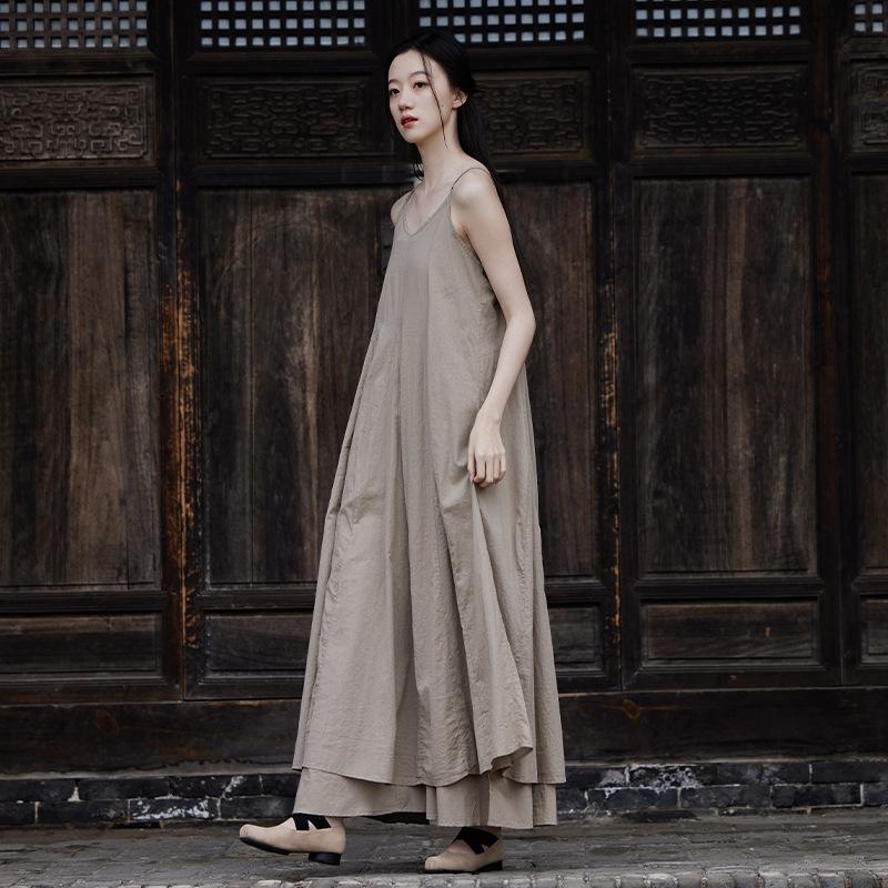 Johnature Женское летнее платье без рукавов в стиле пэчворк, летнее хлопковое платье с распылением краски, женское платье на бретельках