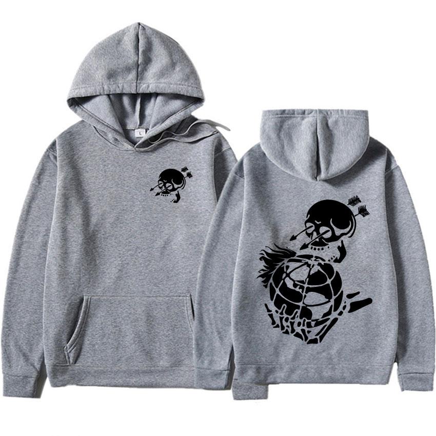 Худи Forward Observations Group Панк Скелет Худи Готическая Одежда Мужская Женская Мода Графические Свободные Толстовки с Капюшоном