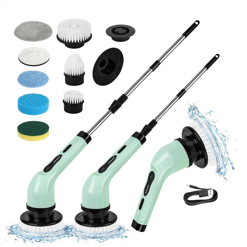25W Multifunctional Wireless Electric Cleaning Brush Household Kitchen Bathroom Rotary Scrubber Portable Handheld Cleaning Gadgets