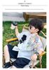 Boys' 2026 Summer Fashion: 3D Flower Print Short Sleeve Shirt & Shorts Set
