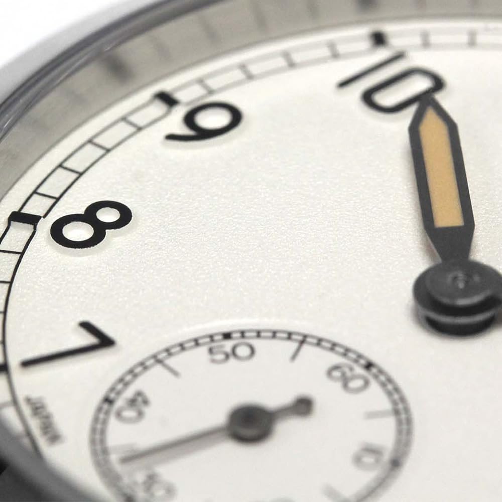 KNIS Ретро Милитари Сделано в Сапфире 10 АТМ Вода Коричневые Мужские Часы, Япония, Кристалл, Водонепроницаемость, Молочно-белый Циферблат, Кожа, KN003-WHBRLE