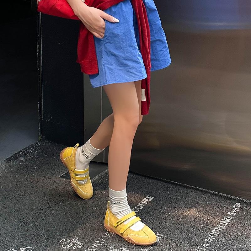 Inner Height Increase 5.5cm Retro Shallow Mouth Mary Jane Ballet Single Shoes Small Casual Soft Sole Non-slip German Training Shoes
