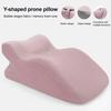Wedge Prone Pillow Memory Foam Leg Wedge Ergonomic Back Neck Pain Relief Support Cushion with Removable Cover for Sitting Up Lying Reading