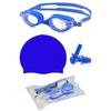 Комплект очков для плавания, беруши, латексная шапочка и специальная роскошная сумка, силиконовые очки