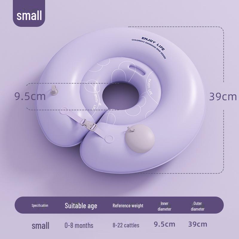Прочный детский надувной плавательный круг толкающего типа