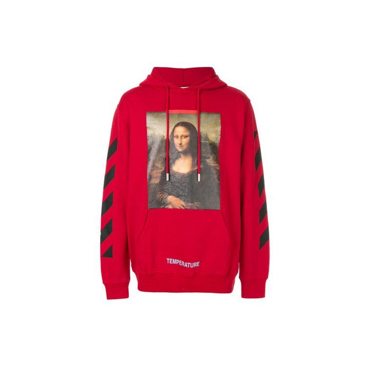 OFF WHITE Толстовка с принтом Моны Лизы и термопечатью OMBB029S180030122010