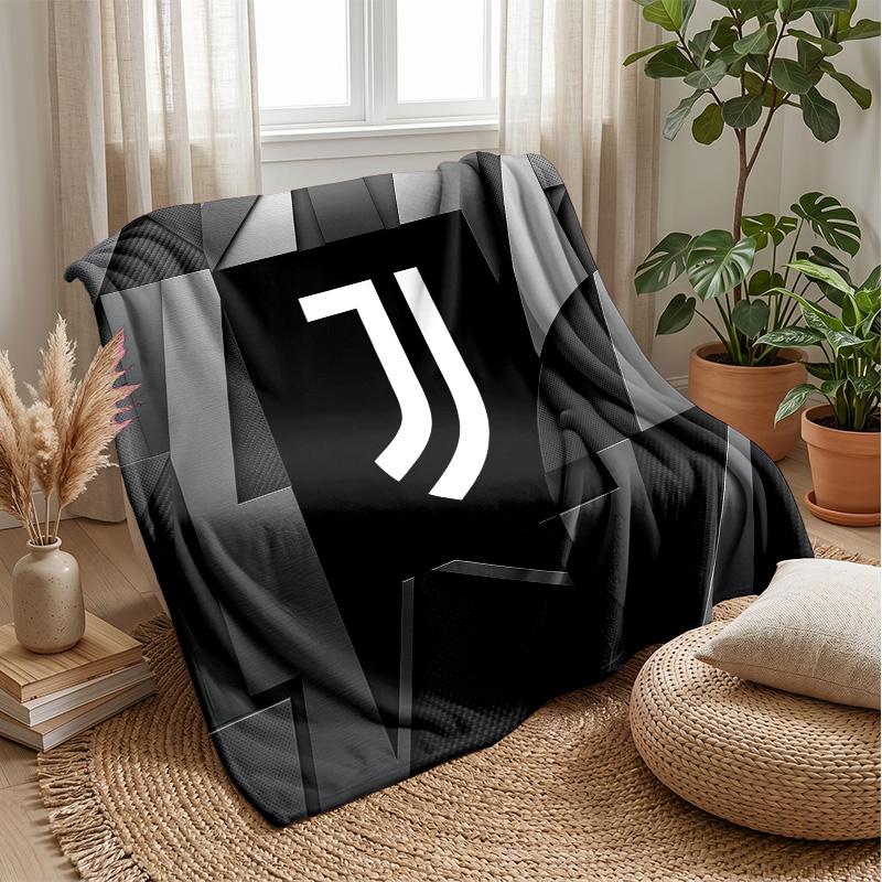 Juventus FC Theme blanket Soft Flannel Blanket Plush Throw Blanket Cozy Sofa Bed Blanket for Home Decor