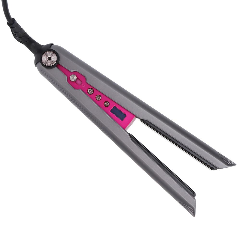 2 In 1 Hair Straightener Professional Heating Straightening Curling Flat Iron with LCD Display