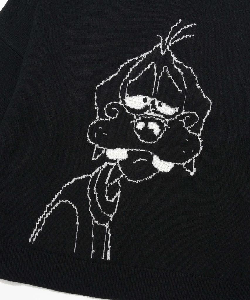 RETRIEVER CLUB Sleeping Dog Knit [Black]