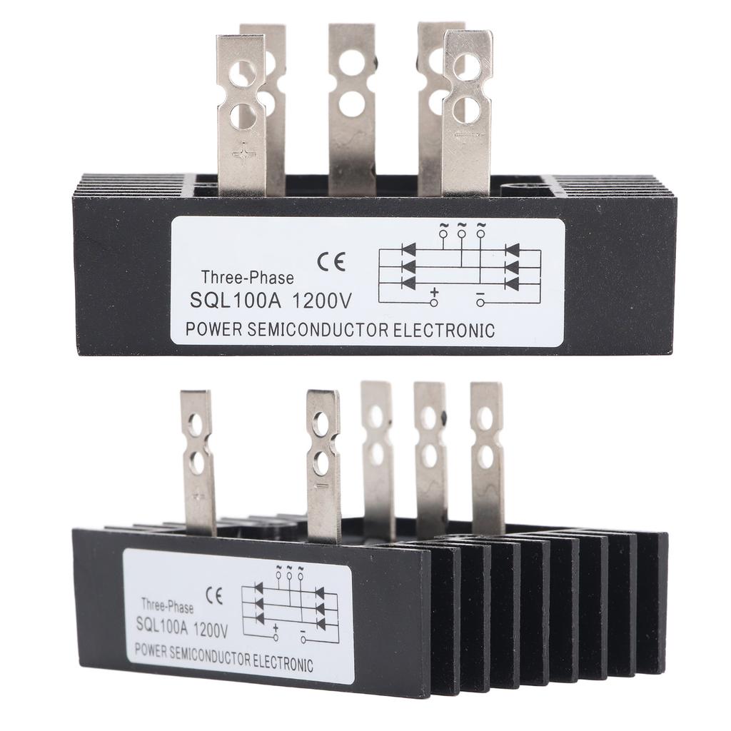 Высокомощный выпрямительный диодный мостовой регулятор напряжения 3 фазы 100A 1200V модуль с радиатором