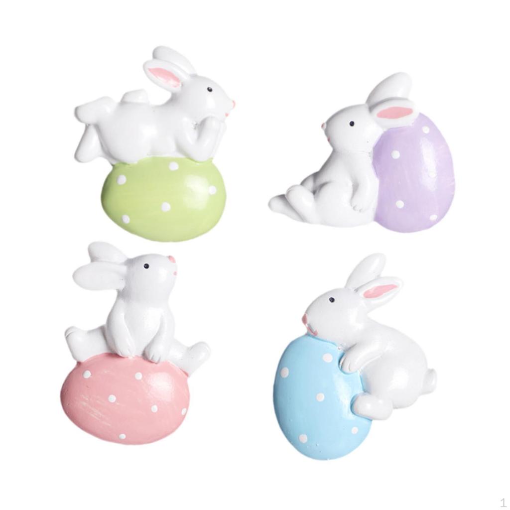 4 штуки пасхальный кролик яйцо формы наклейки на холодильник украшения художественное оформление холодильник для кафе