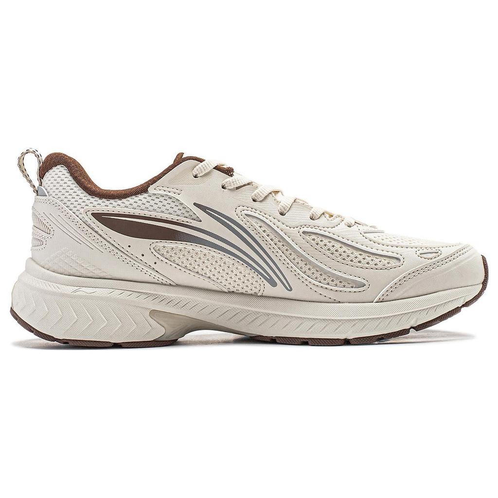 Li Ning Fuyao V2 Амортизирующие Скользкие Устойчивые к истиранию Низкие Беговые кроссовки Женские Жемчужно-белый ARXT022-3
