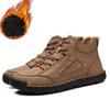 Мужская обувь ручной работы в стиле ретро для отдыха, повседневная обувь больших размеров, повседневная обувь из кожи и резины, зимние ботинки ручной работы