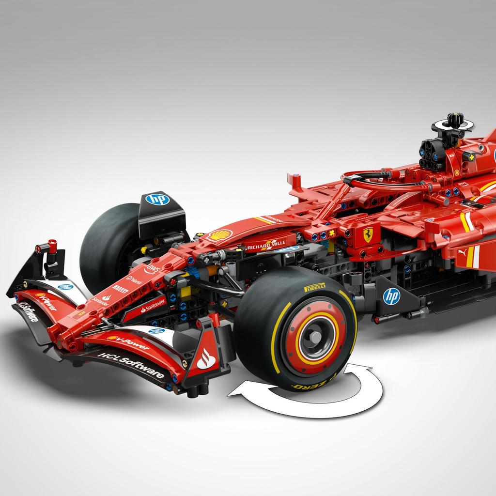 LEGO Technic Ferrari SF-24 F1 Car Toy, Birthday Gift, Building Blocks, Vehicle, Miniature Car, 42207