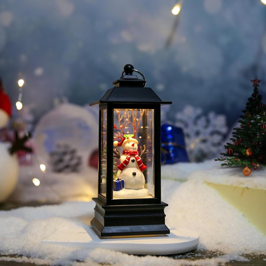 Christmas Festive Lantern: Small Night Light & Table Ornament