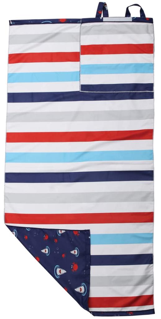 Reversible Backpack 3 Ways To Use Mat Going Out Boys Girls Gift Japanese Navy 33cm X 38cm When 71cm X 145cm When Unfolded [Flapjack Kids] 3-way