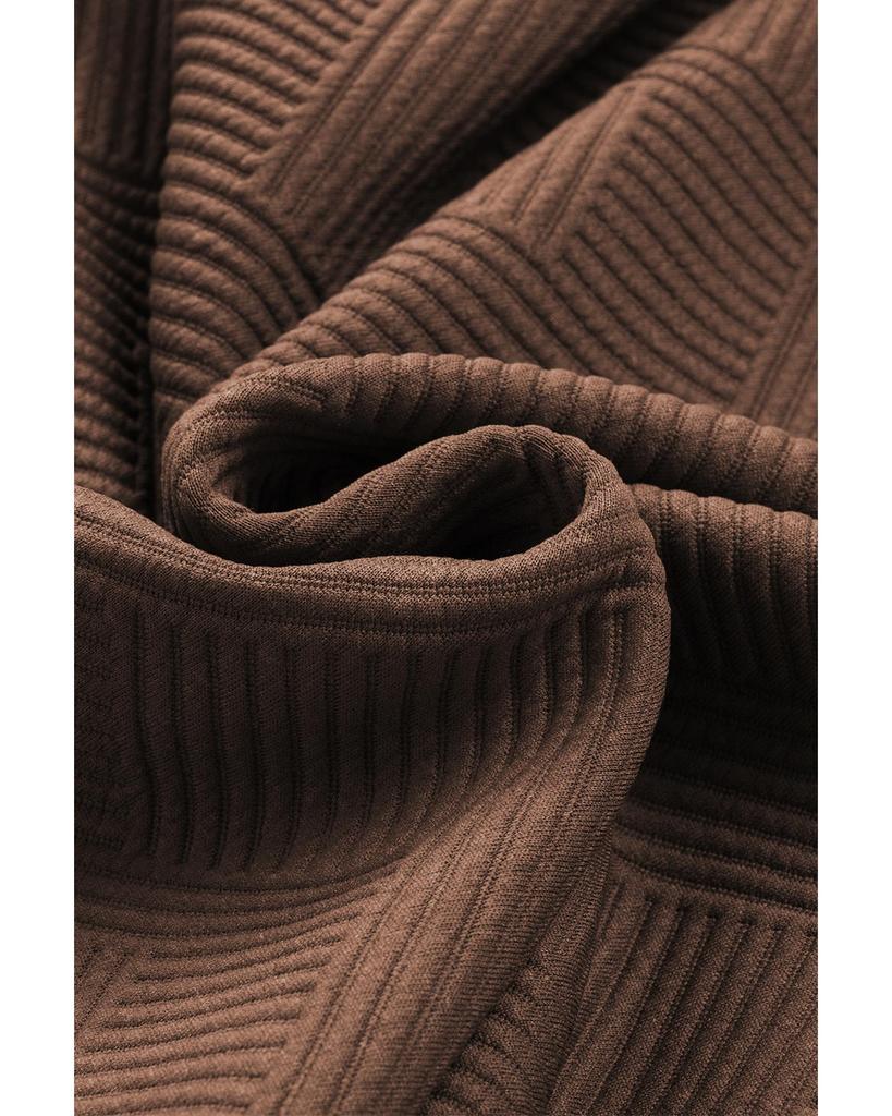 Azura Exchange Комплект из фактурного топа с длинными рукавами и шорт на завязках