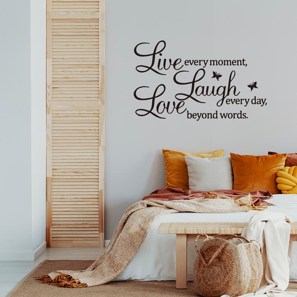 Yy436 Персонализированная и креативная наклейка на стену с английским алфавитом и бабочками, декоративная наклейка на стену для гостиной и спальни, большое количество можно обсудить