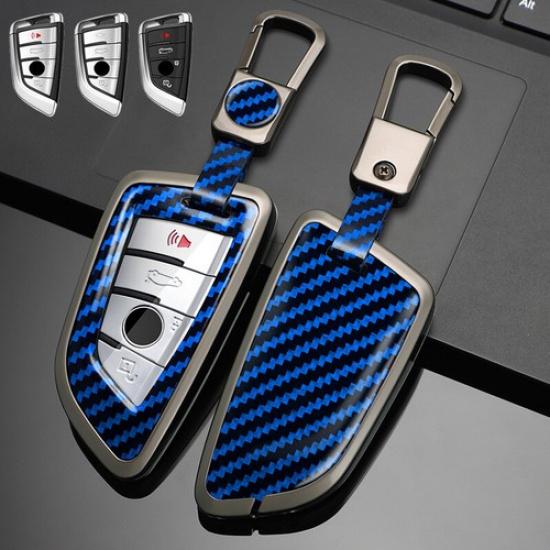 Zinc Alloy Leather Car Key Case Cover For BMW X1 X2 X3 X4 2 3 4 5 6 7 8 X6M X5M