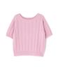 N Natural Beauty Mini Cable Knit Short Size M Basic Sweater, Sleeve, Women's, Pink,