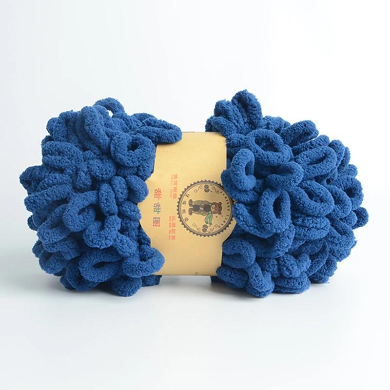 500 г/лот ручная вязка пряжа для пальцев крючком супер теплая пухлая круглая хлопковая плетеная веревка пухлая умная полиэстеровая игрушка носок