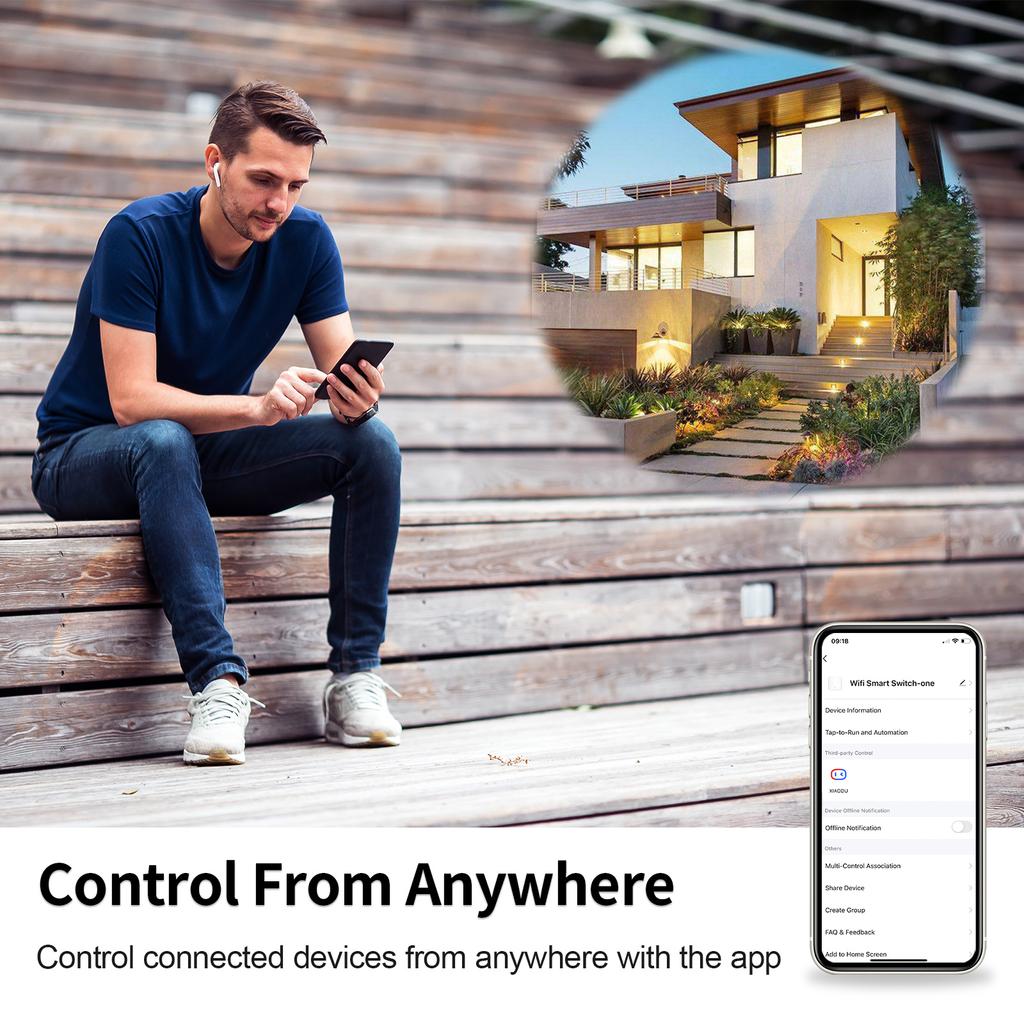 Смарт-сенсорные выключатели Tuya плюс USB-разъемы, вилка типа C, стандарт ЕС, Smart Life, Google Home, управление приложением Alexa