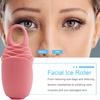Ice Mold Reusable Rose Shape Silicone Ice Roller Ergonomic Design Skin Care Ice Cube Face Roller for Women