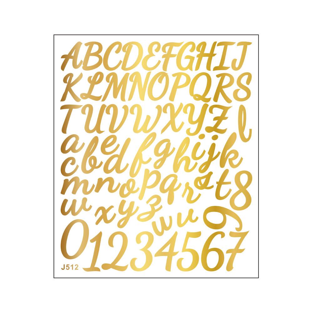 Сделай сам рукописный английский буквенно-цифровой комбинированный конверт для бухгалтерской книги, украшение и декор, маленькие наклейки