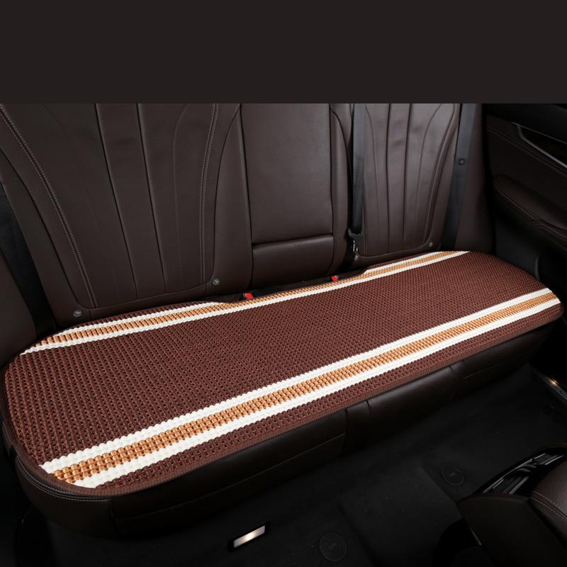 Трендовый вязаный чехол для подушки на автомобильное сиденье, летний дышащий ледяной шелк, четырехсезонный защитный коврик для автомобильного сиденья, передний и задний коврик для сиденья