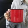 Ceramic Coffee Mug Handmade Tea Cup with Handle Retro Solid Color Water