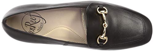 Женские лоферы без задника, черные, размер 23.0 см, 2E