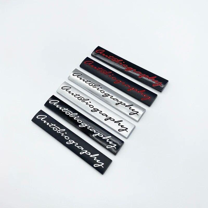 3D ABS буквы автобиография багажник издание эмблема для Land Rover автомобиль боковой значок логотип наклейка хром серебристый черный красный