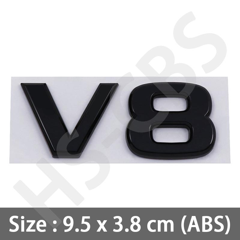 3D ABS Хром Буквы V8 Наклейка Значок на Крыло Автомобиля Логотип Значок V8 Аксессуары для Стайлинга Автомобиля
