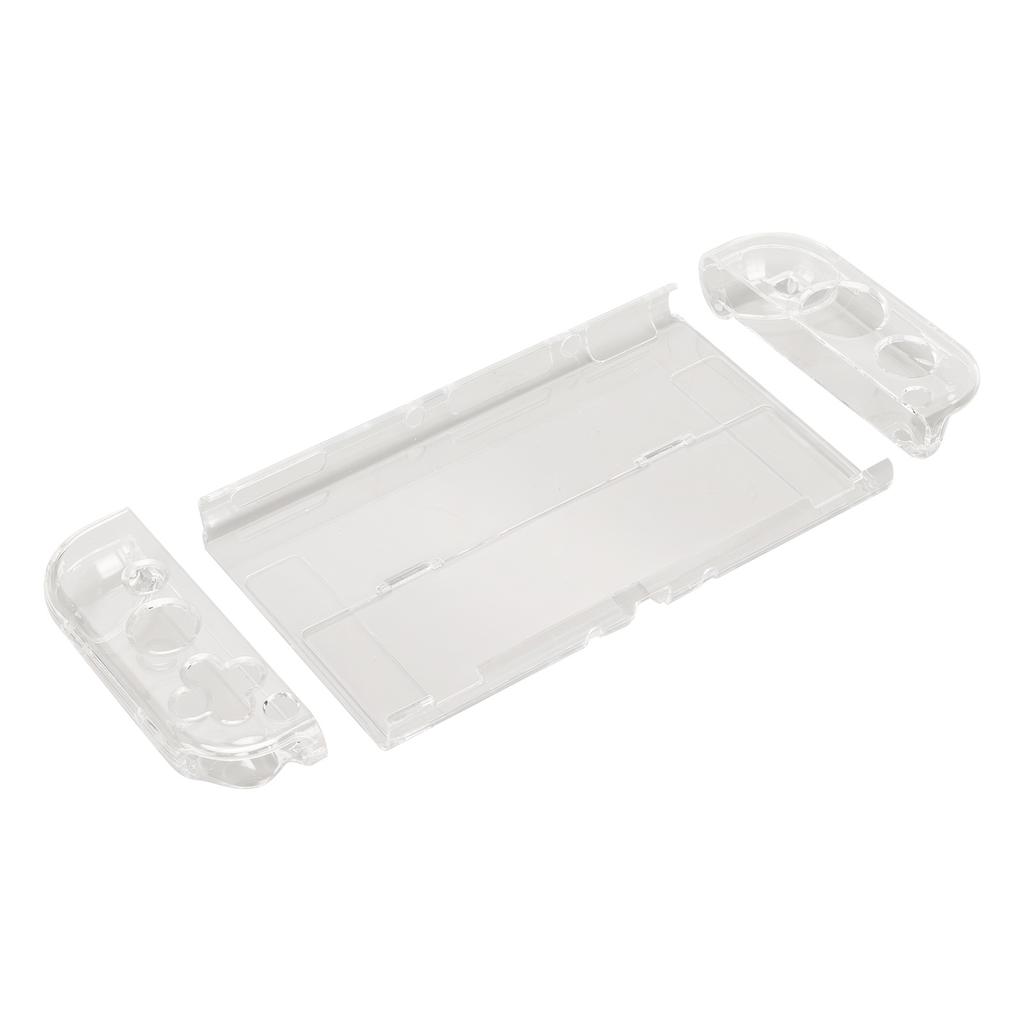 Clear Game Console Case Split Dockable Shockproof Gamepad Protective Shell for Switch OLED 2021 for