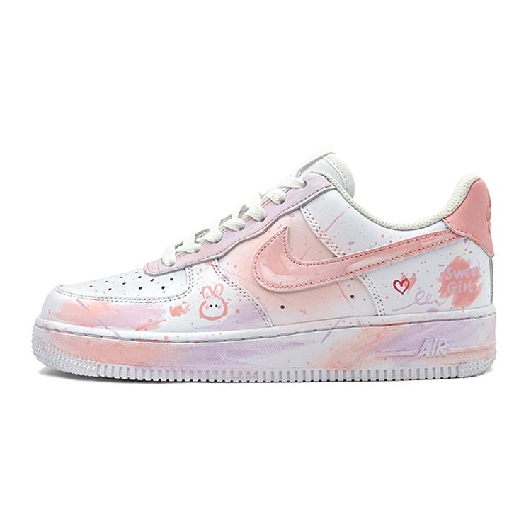 Nike Air Force 1 Air Force 1 Mid top Скейтбордические кроссовки Женские Розовый Белый DH2920-111(TeamS-S-BOX)