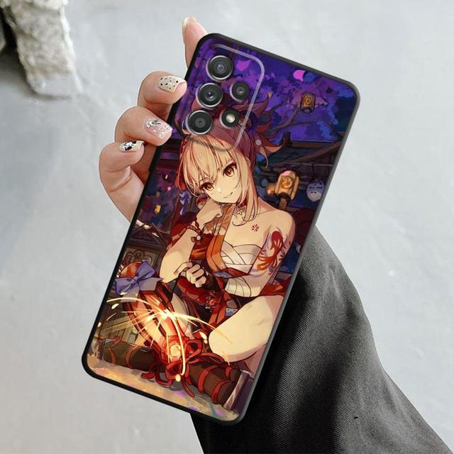 Чехол Game Genshin Impact Yan Fei Barbatos для Samsung Galaxy A14 A73 A53 A71 A51 A31 A33 A22 A12 A21s A13 A32 A52s A72 A52 A23