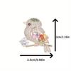 Shiny Rhinestone Cute Bird Corsage Brooch Pins Decorated Clothing Lapel Pin Women Magpie Jewelry