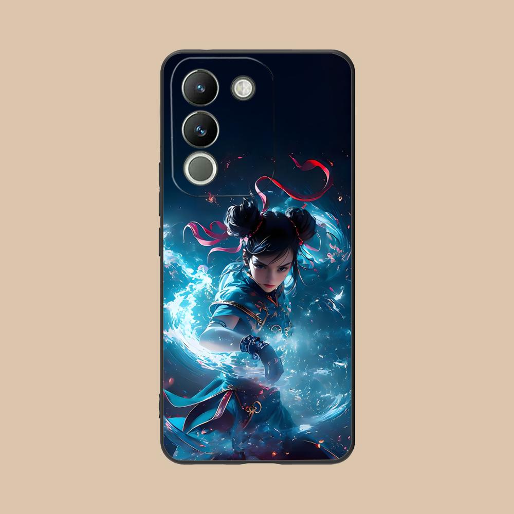 Чехол для телефона Street Fighter Chunli для VIVO V60 V50 V40 V30 V29 V27 V25 V23 Pro Lite 5G Красочная печать Красивый смартфон