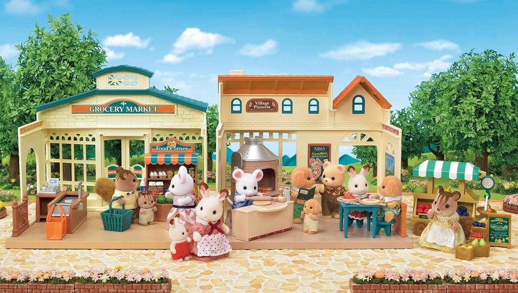 Магазин Sylvanian Families Пиццерия в лесу Ми-87 3 года и старше Игрушки Кукольный домик EPOCH