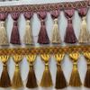 Утолщенный подвес для штор с двойным открытием и кисточками