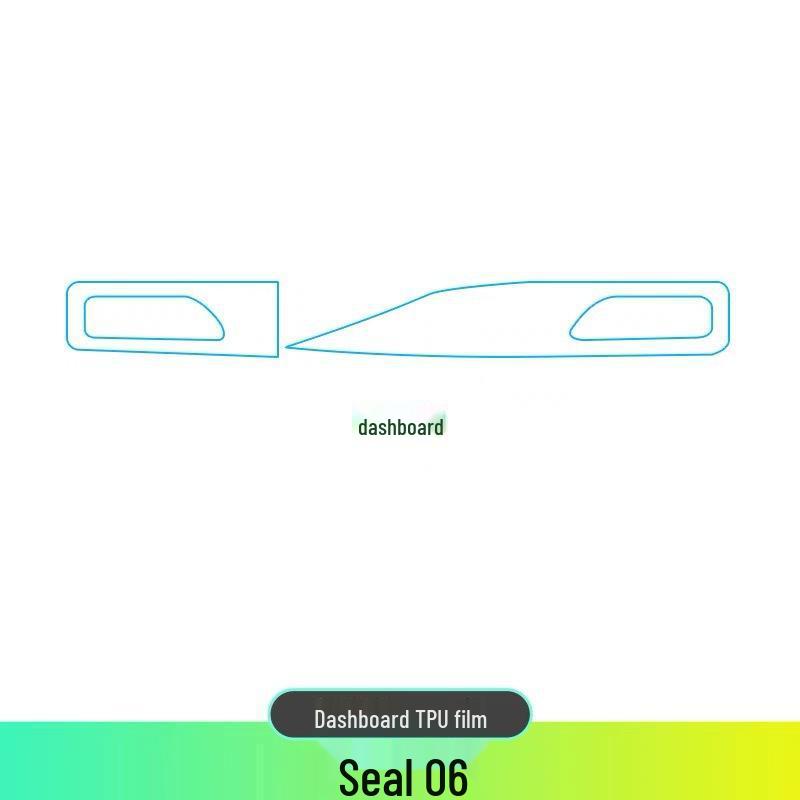 Комплект защиты салона BYD Seal 06dmi: Наклейка на консоль, ТПУ-экран, Декоративная пленка (5 моделей)