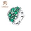 Gb 4 .77ct Natural Green Agate Gemstone Vintage Rings Solid 925 Sterling Silver Fine Jewelry For Women Elegant Gift