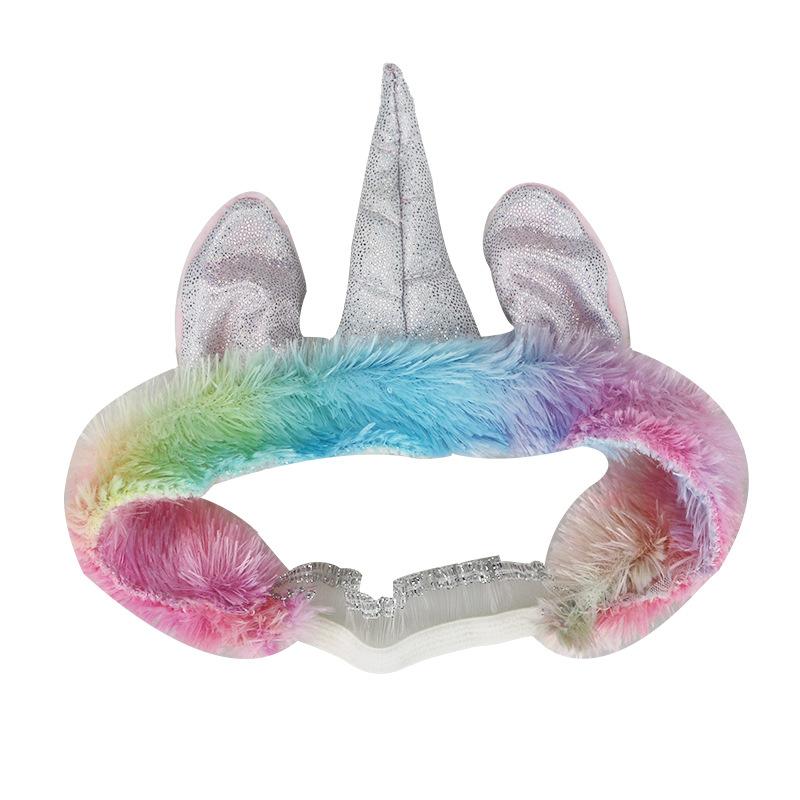 Одежда для новорожденных куколок, комбинезон с рисунком единорога, юбка и повязка на голову для кукол 18 дюймов. (40-45cm) Набор из 3 шт.